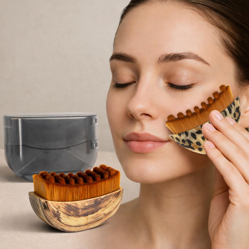 Brosse Faciale Drainage Lymphatique Portable – Sculpte, Raffermit & Tonifie le Visage