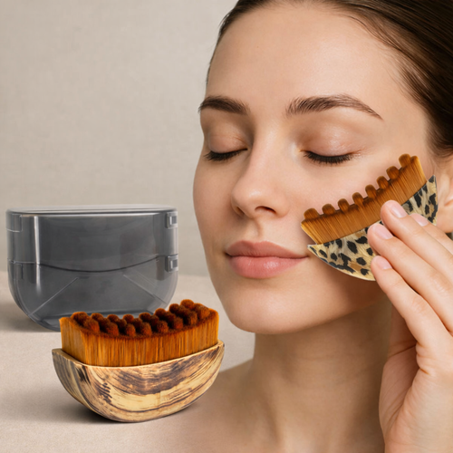 Brosse Faciale Drainage Lymphatique Portable – Sculpte, Raffermit & Tonifie le Visage