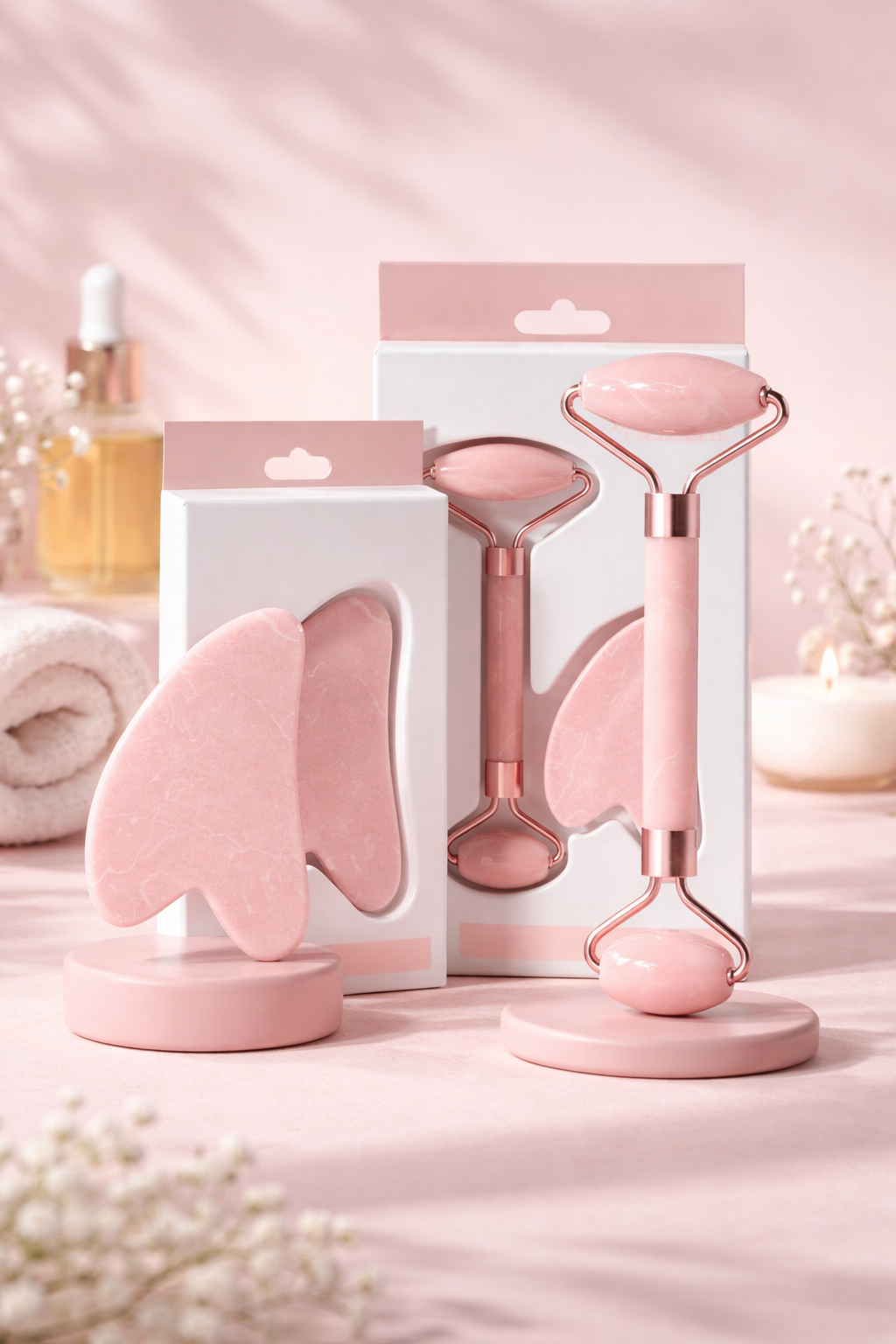 Roller & Gua Sha – Rituel Beauté pour un Visage Sculpté