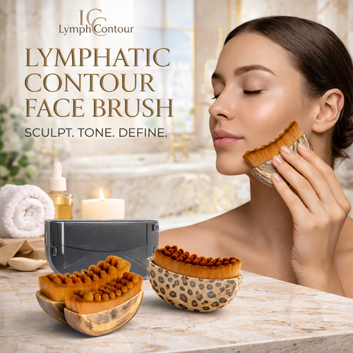 Brosse Faciale Drainage Lymphatique Portable – Sculpte, Raffermit & Tonifie le Visage