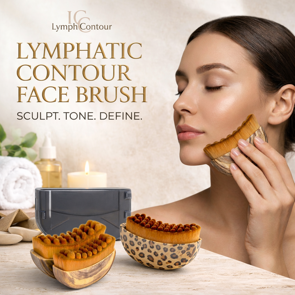 Brosse Faciale Drainage Lymphatique Portable – Sculpte, Raffermit & Tonifie le Visage
